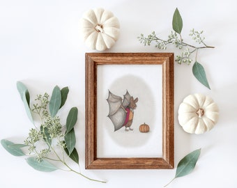 Wallace the Leaf-Nosed Bat | 5x7 Art Print