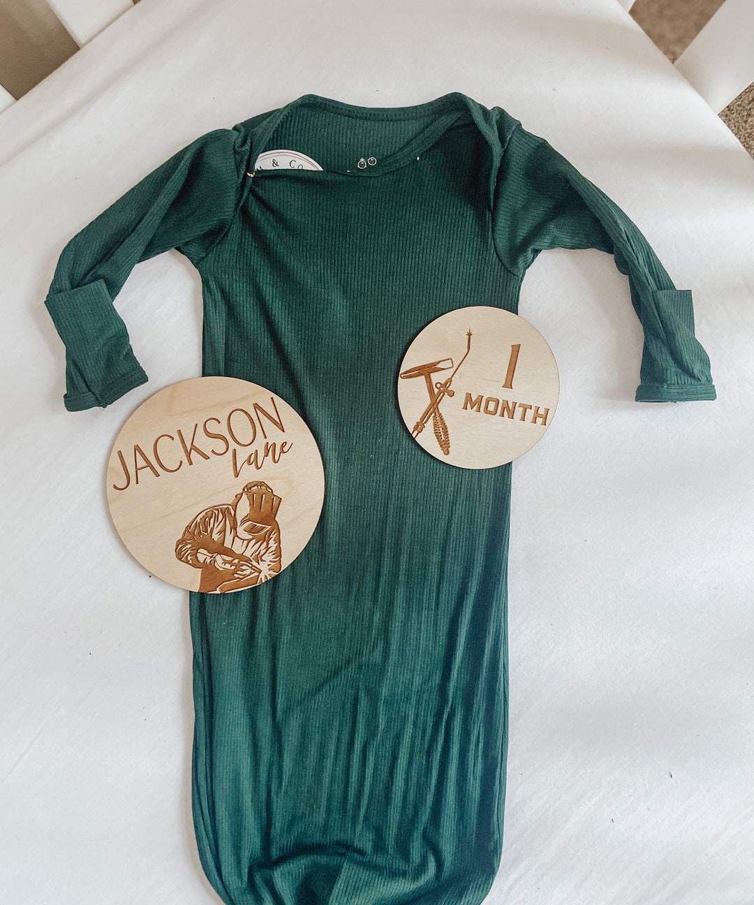 Welding Monthly Milestones Welding Baby Milestones Etsy