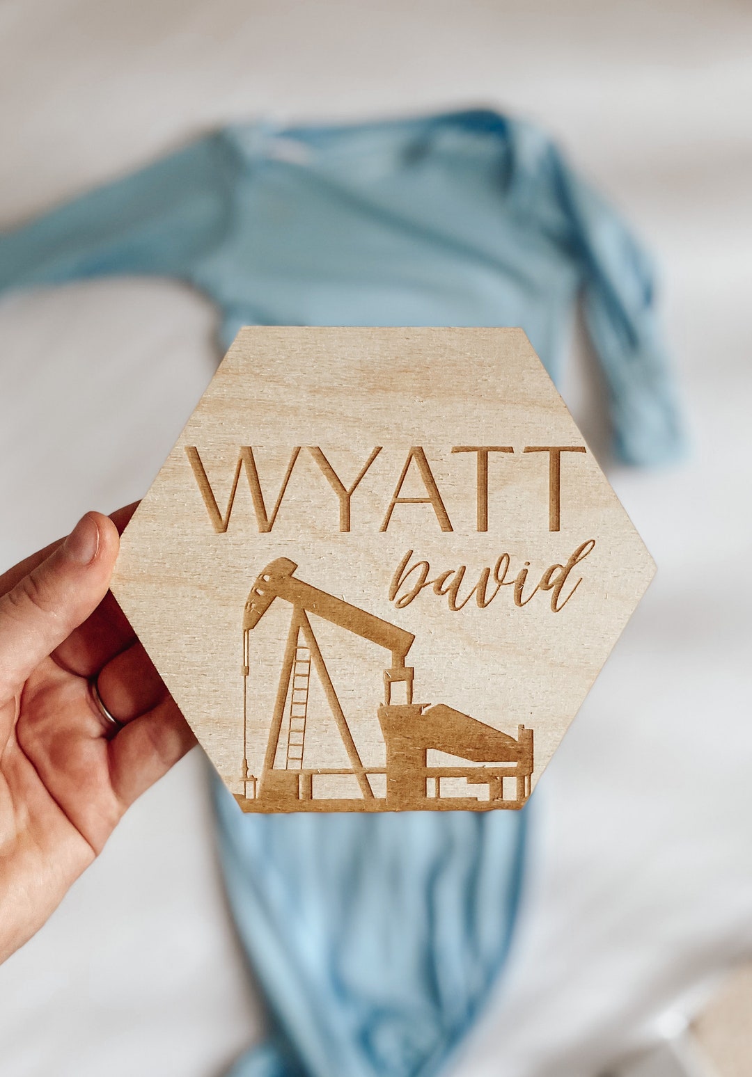 Oil Rig Monthly Milestone Personalized Baby Sign Oil Field Oil Field ...