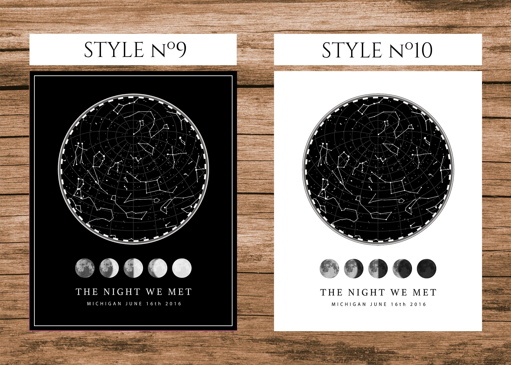 Custom Night Sky Map Printable Star Map Poster Wedding Gift | Etsy