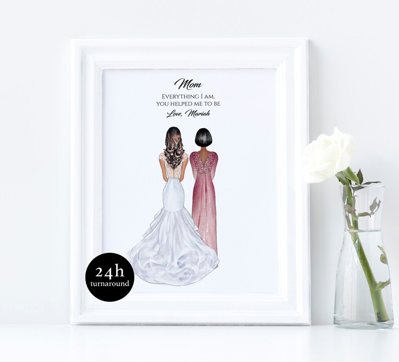 Custom Mother Of the Bride Print Family Wedding Print Etsy