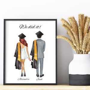 Impresión de graduación personalizada, Impresión de graduación, Lo hicimos, Recuerdo de graduación, Regalo de soltero, Tarjeta personalizada de graduación, Graduación de graduación