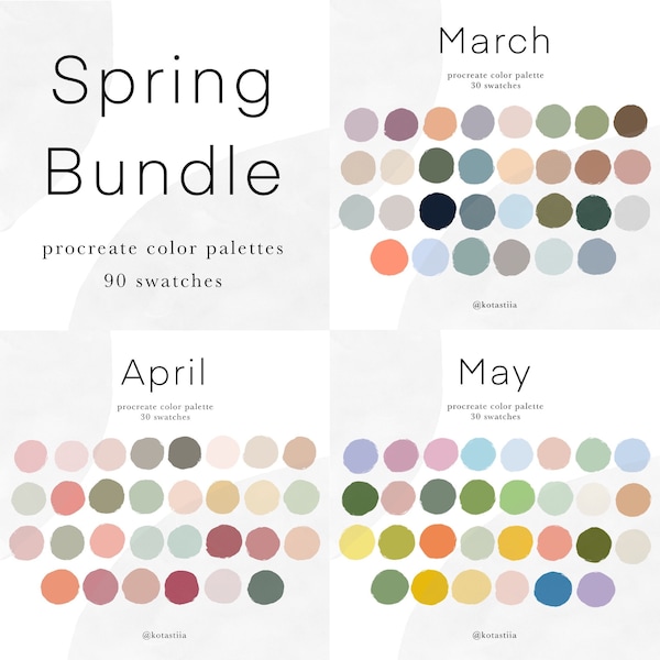 Spring Pastel Colors - Etsy