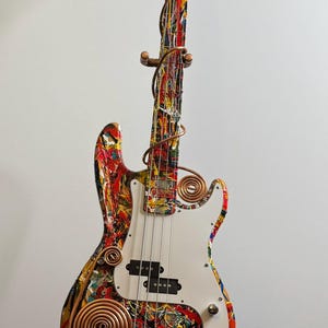 Guitar - Bass Drip Painted (Bobs Musical Art.com)