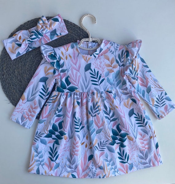 Jersey girl dress First Birthday dress Long sleeved toddler Etsy