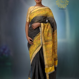 Madhubani cotton saree