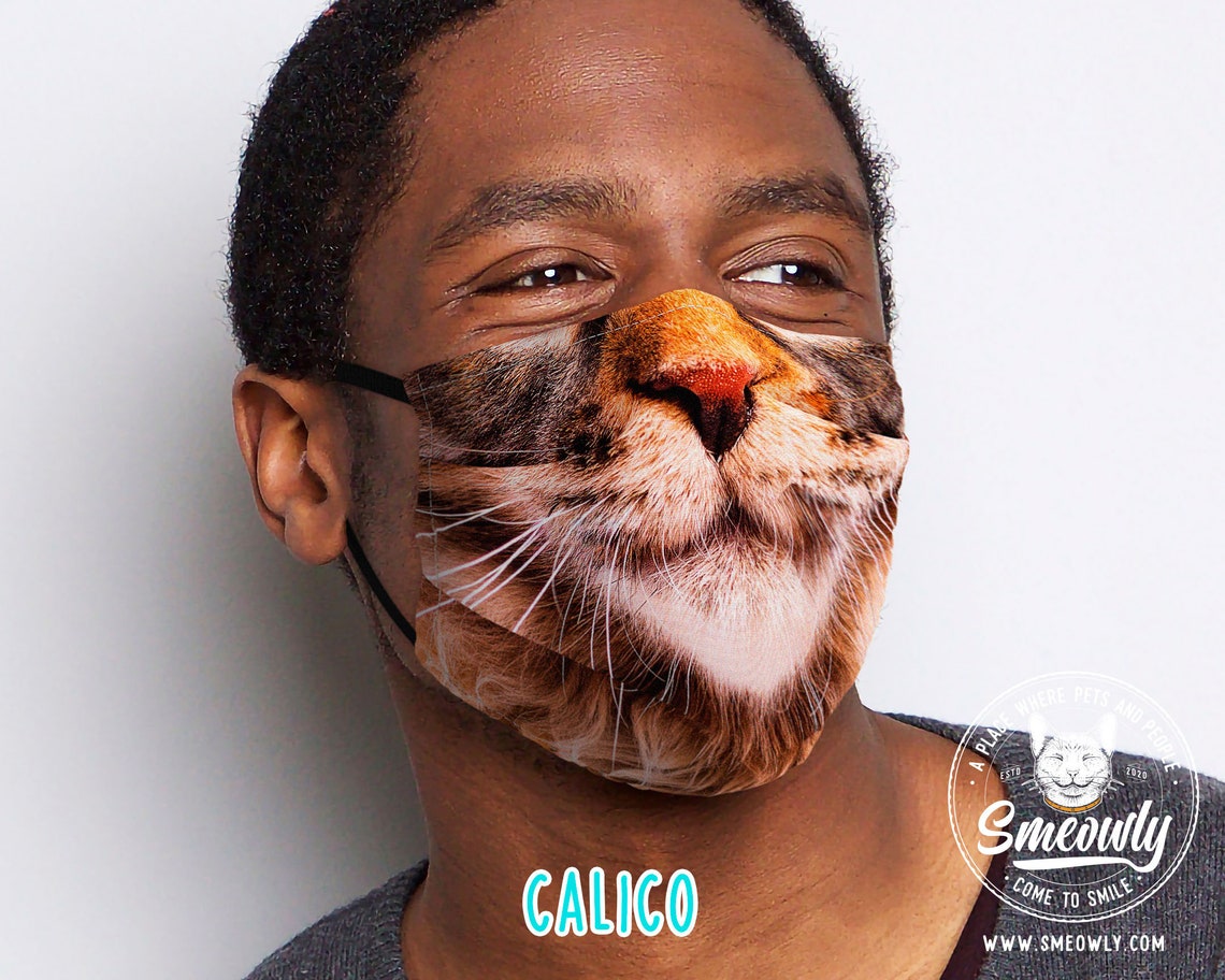 Maine Coon Face Mask Cat Face Mask Animal Face Mask Cat Etsy
