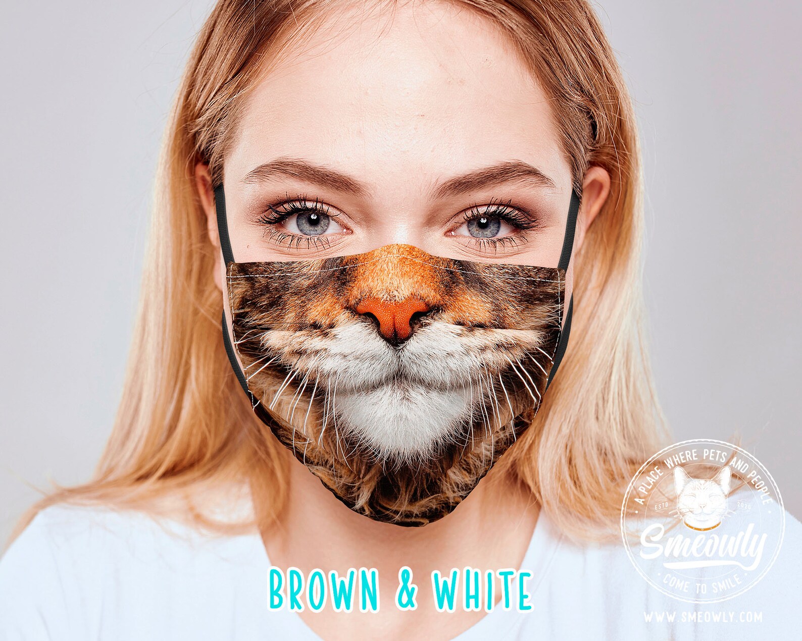 Maine Coon Face Mask Cat Face Mask Animal Face Mask Cat Etsy