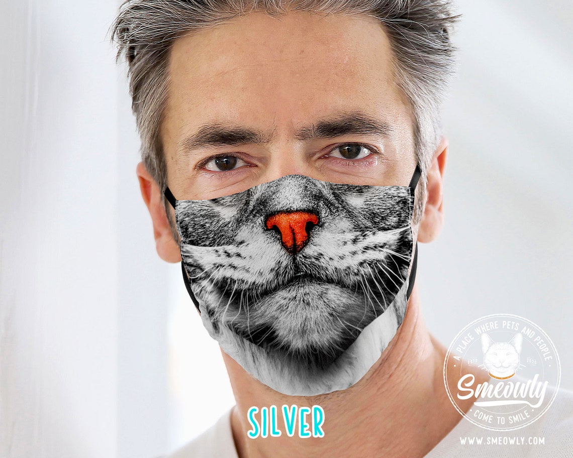 Maine Coon Face Mask Cat Face Mask Animal Face Mask Cat Etsy