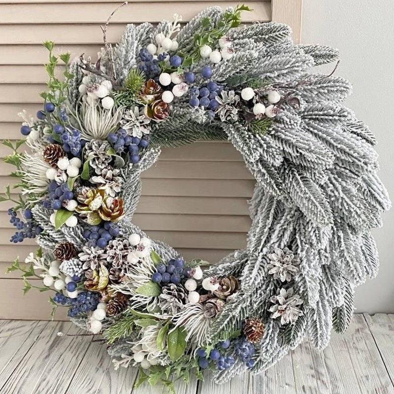 Winter Wreaths for Front Door - Etsy
