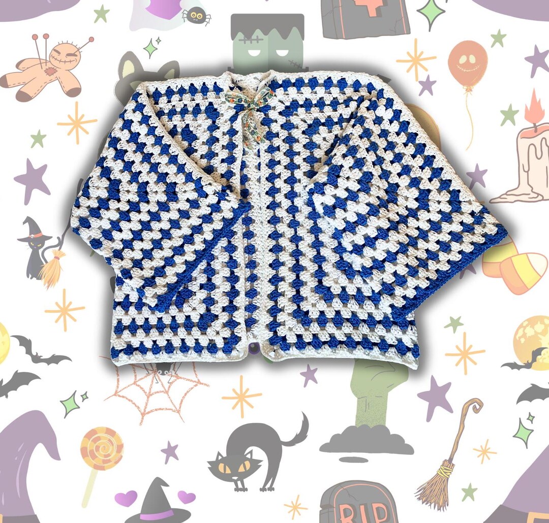 Pullover Crochet Navy Blue main image 0