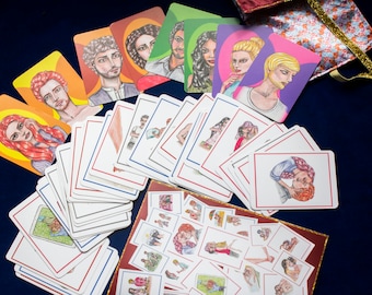 Mazzo di oracoli dell'amore Re e Regine / Cosa prova la persona che ti piace? / Risposte sulle relazioni / Gioco di predizione del futuro / Carte di intuizione sulle relazioni