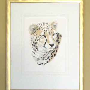 Cheetah 2, Original artwork, Wildlife, Big Cat, Animal Portrait image 3