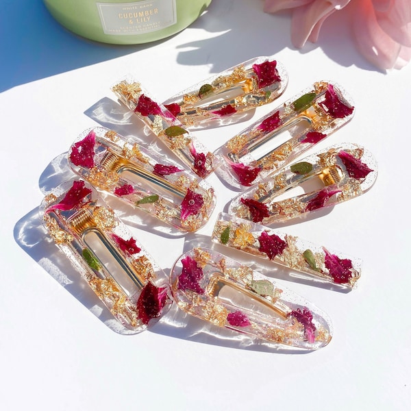 Resin Hair Clip Etsy