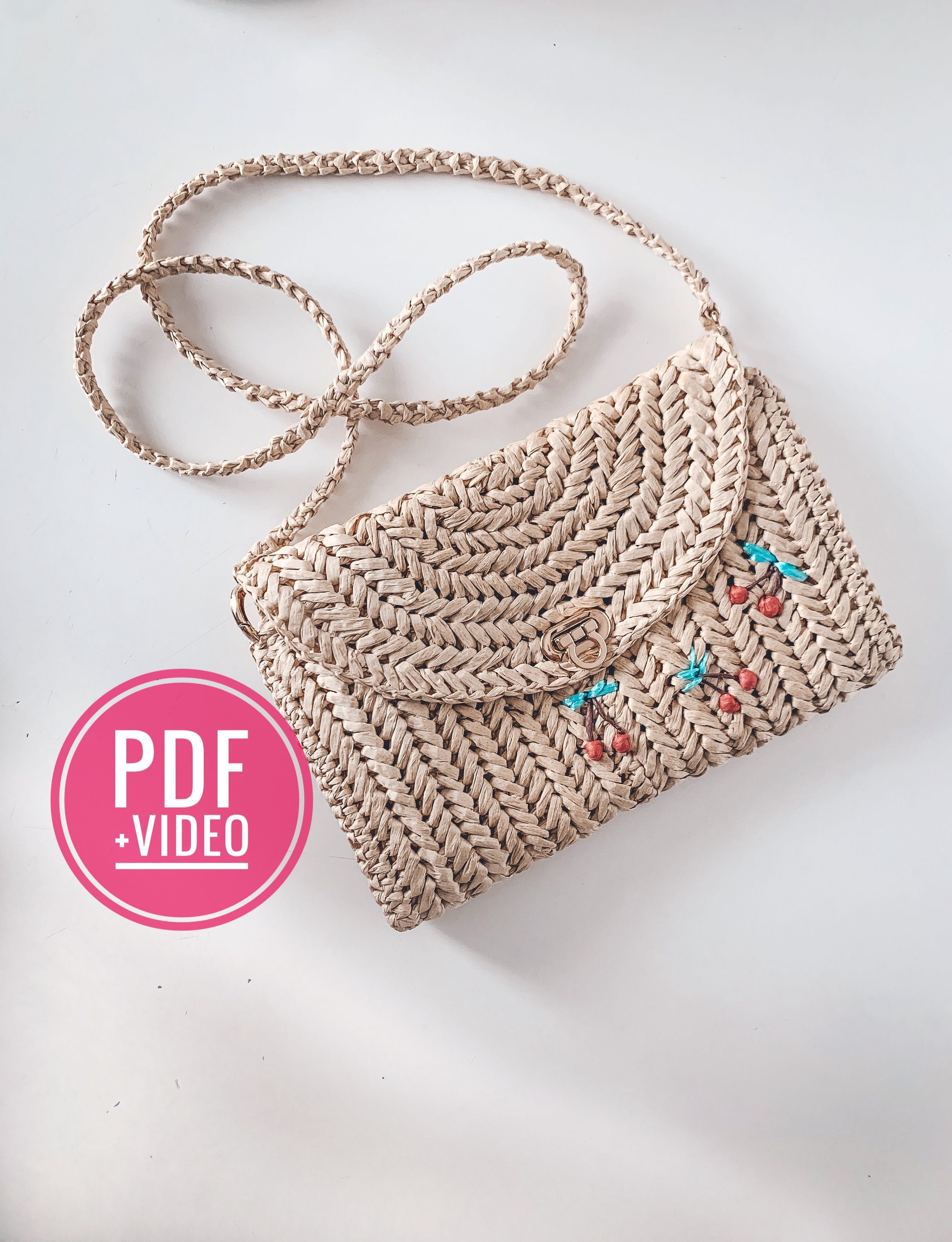 スペイン発 ♪ HEREU ☆ FONOL - Crocheted Raffia Basket FONOL - Crocheted Raffia Basket – Hereu Studio