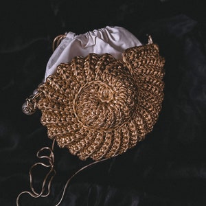 Bolso vintage de concha, clutch dorado, clutch de dama de honor para boda, cuentas de perlas, monedero de mujer, bolso de lujo