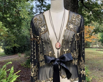 sheer evening jacket