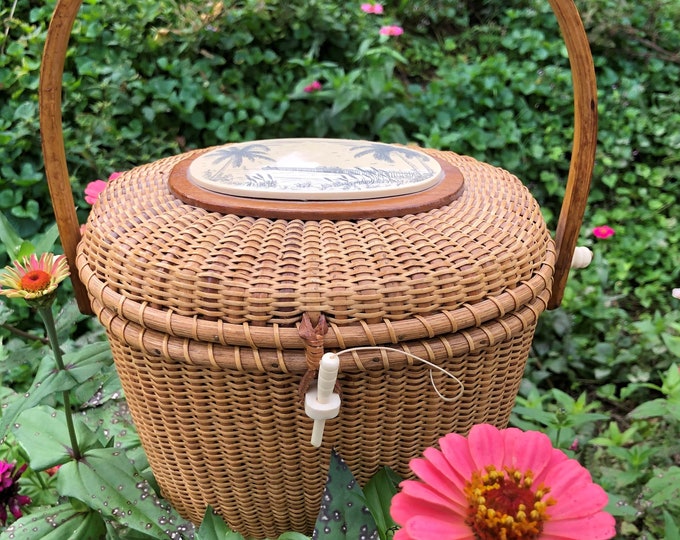 FARNUM NANTUCKET Handbags/nantucket Lightship Handbag/nantucket Baskets/vintage Nantucket Purses