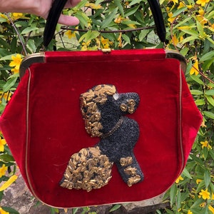 RARE Poodle Handbag/50's Purses/Poodle Handbags/Poodle Purses/Vintage Poodle Purse/50's Handbag/Designer Handbag/Excellent Vintage CONDITION