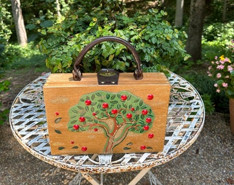 60's BOX Handbags/60's Handbags/60's Box Purses/Box Purses/Box Handbags/Box Bags/Vintage Box Purses/Teacher Purse/SHABBY CHIC Condition