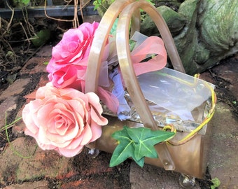 RIALTO LUCITE Handbag/Lucite Handbags/50's Lucite Handbags/Rialto Handbags/50's Purses/Lucite Purses/50's Handbags/GOOD Vintage Condition