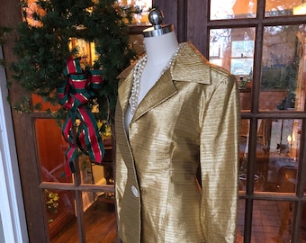 Trajes GENNY DESIGNER/Trajes de diseñador de los 80/Traje elegante de los 80/Genny/Traje dorado/Trajes de cóctel/Traje de cóctel de los 80/Traje vintage de los 80/Condición MINT