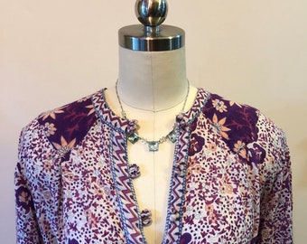 RARE 70's ADINI JUMPSUIT/Mono de algodón indio/Mono de los años 70/Mono hippie/Mono boho/Vestidos Adini/Mono floral/Condición de menta