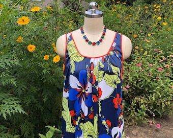 FABULOUS EDUARDO Hostess Gown/Eduardo/60's Mod Dress/60's Hostess Gown/Pucci Inspired Dress/60's Loungewear/Mint Condition