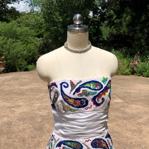 BEAUTIFUL 80&#39;s VICTOR COSTA Gown/Victor Costa/80&#39;s Victor Costa/80&#39;s Party Dresses/Strapless Dressy Gowns/80&#39;s Gowns/Near Mint Condition