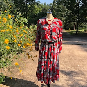 DIANE FREIS Two Piece Dresses/Diane Freis/80&#39;s Diane Freis Dresses/80&#39;s Vintage Dresses/80&#39;s Dress/Vintage Diane Freis Dress/MINT Condition