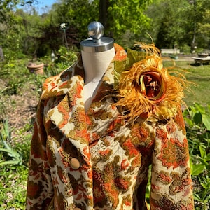 RARE 70&#39;s LILLI ANN Tapestry Coat/Lilli Ann/Tapestry Coat/Floral Coats/Vintage Coats/70&#39;s Designer Coats/Lilli Ann Coats/Near Mint Condition