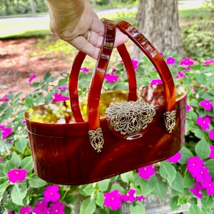 WILARDY LUCITE Handbags/Lucite Handbags/Lucite Purses/Lucite Bags/50&#39;s Lucite Handbags/Vintage Lucite Purses/Near Mint Condition
