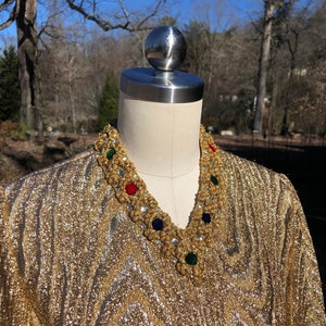 AMAZING 60's ANNE FOGARTY Gold Dress/Anne Fogarty/Ann Fogarty Dresses/60's Lame Dress/Gold Dresses/Lame Dresses/Cockail Dress/Mint Condition