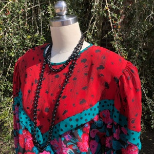 Assorti for SUSAN FREIS Dress/Susan Freis/Diane Freis Dress/Diane Freis/80&#39;s Vintage Dresses/80&#39;s Dresses/80&#39;s Print Dresses/MINT Condition