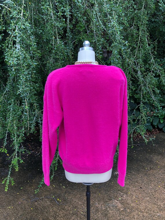 LILY of California Sweater/80's Sweaters/Fushia S… - image 4