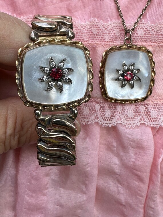 RARE 40's SWEETHEART SET/Sweetheart Bracelet Set/… - image 9