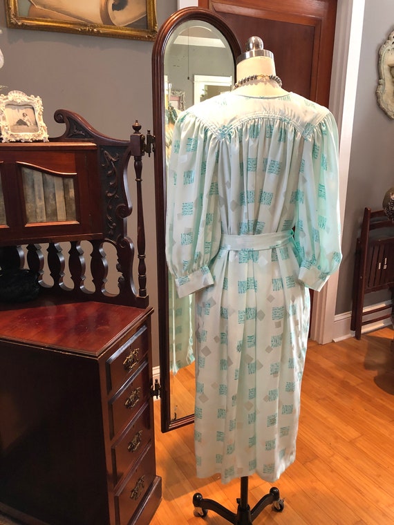 80's MINT Green Dress/80’s Peasant Dress/Vintage … - image 9