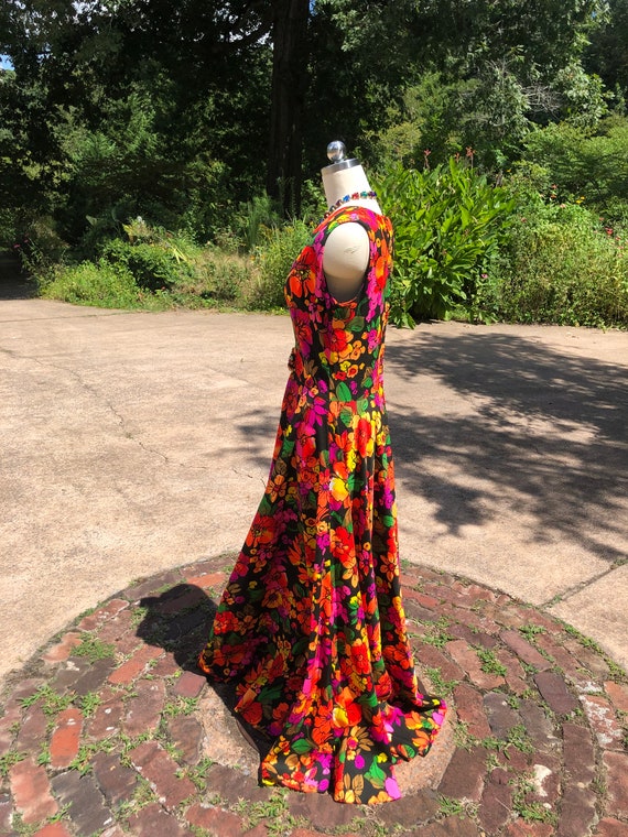 GORGEOUS 70's FLORAL Maxi/70’s Floral Maxi/Flower… - image 9