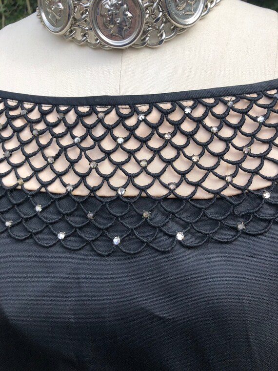 GORGEOUS 40's BLACK Size Medium Dress/40's Dresse… - image 6