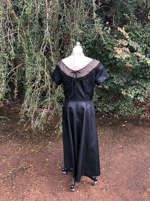 GORGEOUS 40's BLACK Size Medium Dress/40's Dresse… - image 3