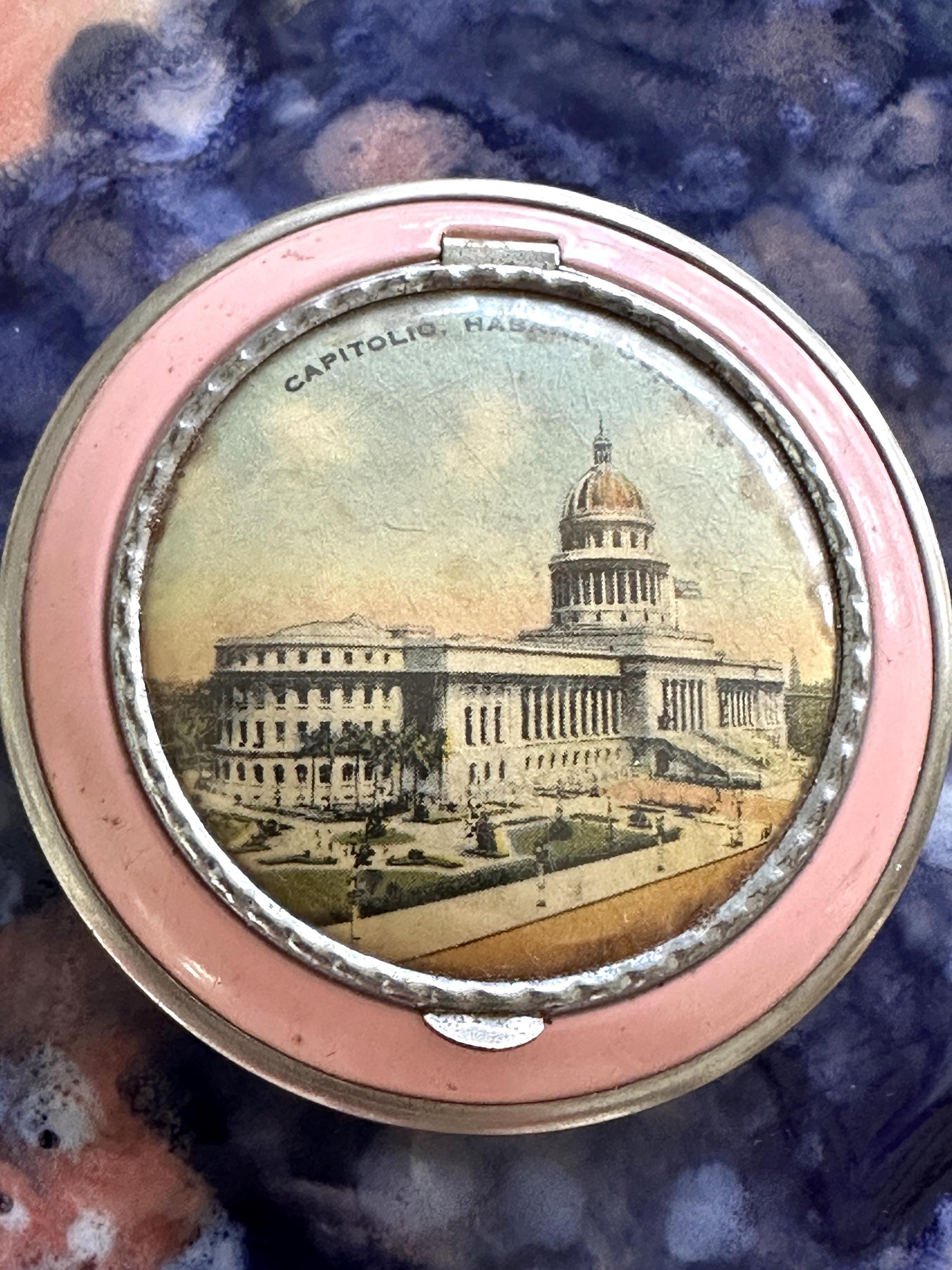 ANTIQUE PINK Compact/souvenir Compacts/pink Compacts/antique Compacts ...
