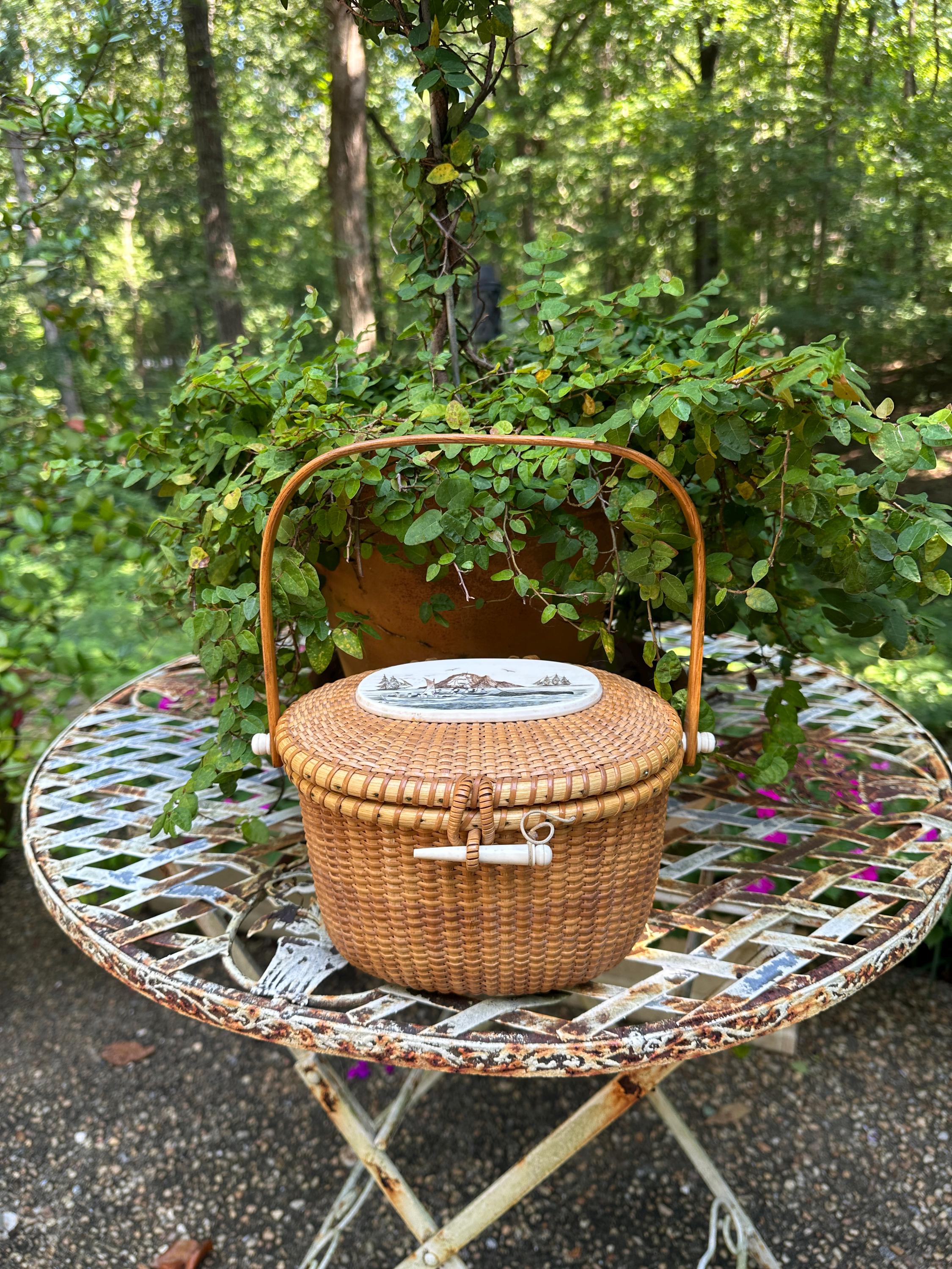 Nantucket Basket Bag Vintage - Etsy