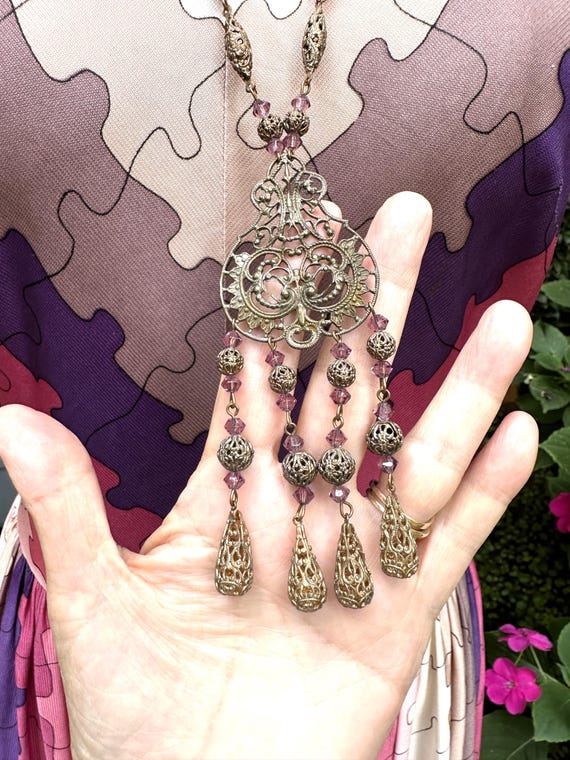 CUTE 70's MOD PUZZLE Dress/70’s Dress/Vintage Dre… - image 9