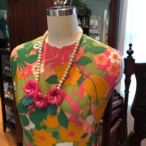 RARE 60's RESORT to RIVIERA Dress/Vintage Riviera Robes Dress/Vintage Flounce Skirt Dress/60’s Dress/60’s Flower Power Dress/Mint Condition image 10