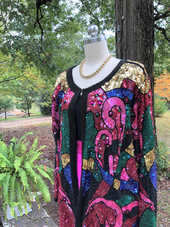 COLLECTIBLE CELEBRITY Sequin Jacket/Blanch Golden