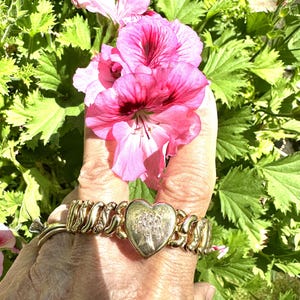 40's Single HEART SWEETHEART Bracelet/antique Bracelets/victorian