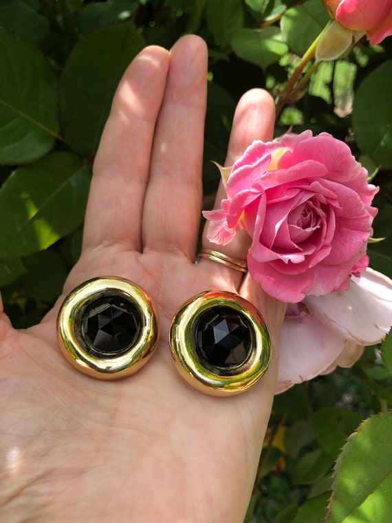 GORGEOUS 70's GIVENCHY Statement EARRINGS/Vintage 