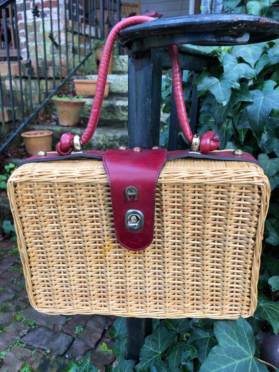 AIGNER BASKET Handbags/Basket Handbags/Wicker Hand