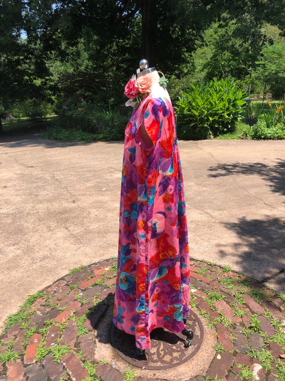 PRETTY 60's Lauhala PINK Hawaiian Dress XL/60's H… - image 5