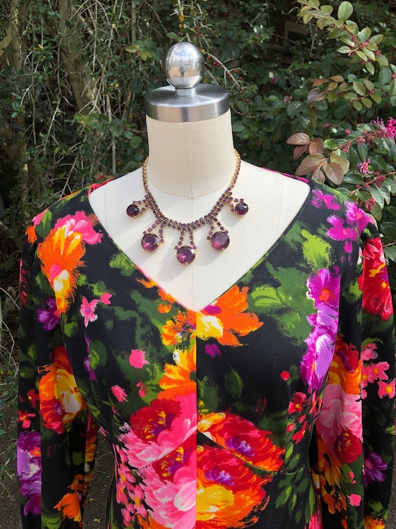 GORGEOUS 70's FLORAL Maxi/70’s Floral Prairie Dre… - image 1